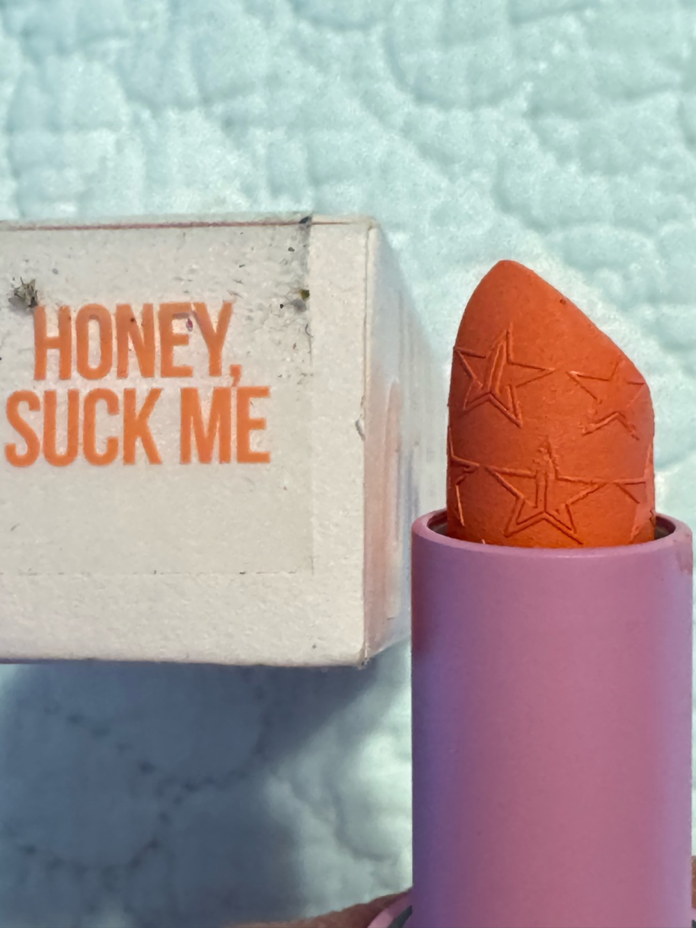 Jeffree Star Cosmetics Velvet Trap Lipstick in Coral Shade "Honey, Suck Me".